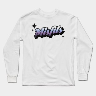 Misfits - Retro Classic Typography Style Long Sleeve T-Shirt